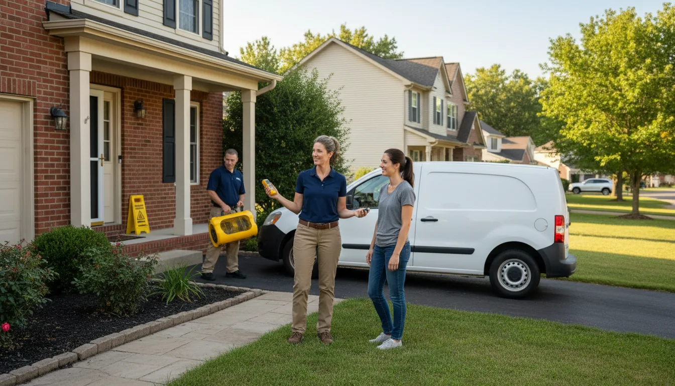 Water restoration image for Dehumidification And Cleanup Services in East Canton, OH
